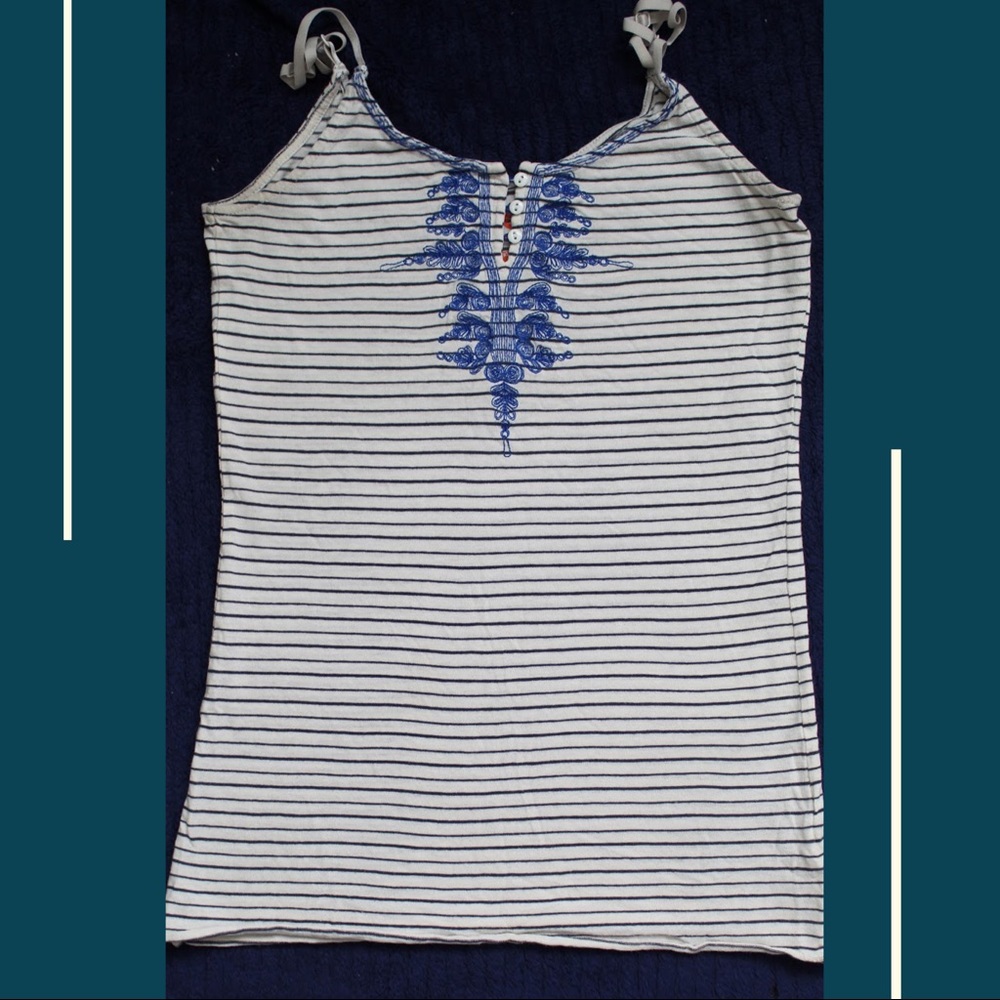 Free People Striped Tank Top